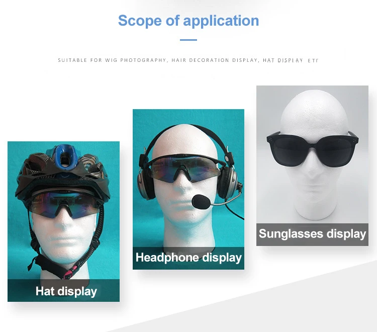 Wholesale Mannequin European and American Cheap foam  head model hair mannequin model head