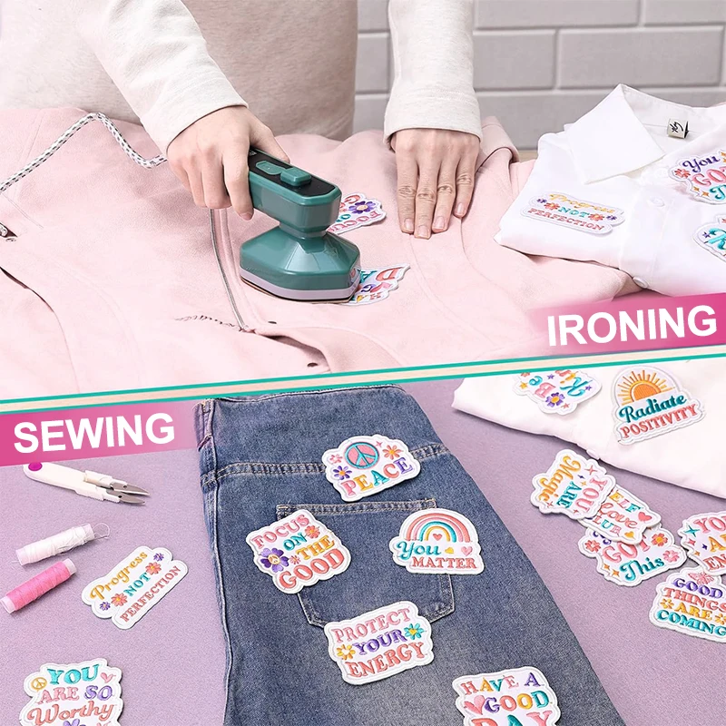 Wholesale Multi color embroidery Fabric Cloth Custom Patch Iron On Patch 3d Embroidered Patches