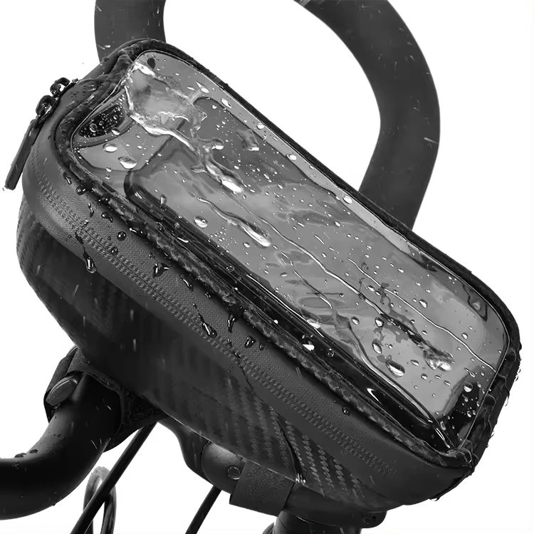 Factory Custom Waterproof EVA Hard Shell cycling Frame Bag Bike Top Tube phone bag Bicycle phone Handlebar Bag