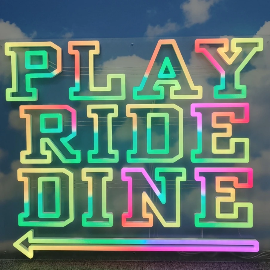 space girl led neon sign canvas neon sign