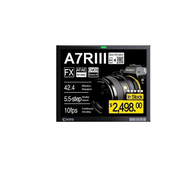 Zkong 5.8 inch price shelf labels bluetooth e ink tag digital smart solution