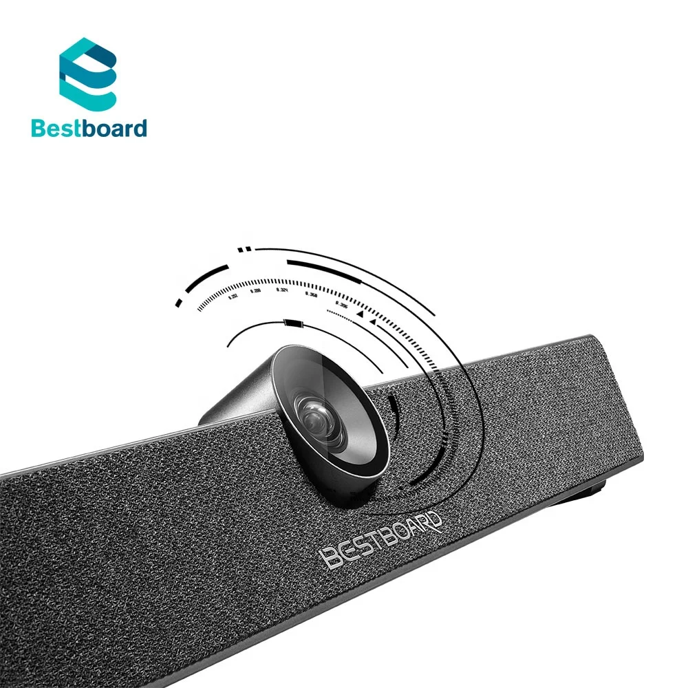 Bestboard HDMIport Video Soundbar With 5x Digital Zoom Fov 120 Webcam Support Wireless Screen Sharing for HD Video Conferencing
