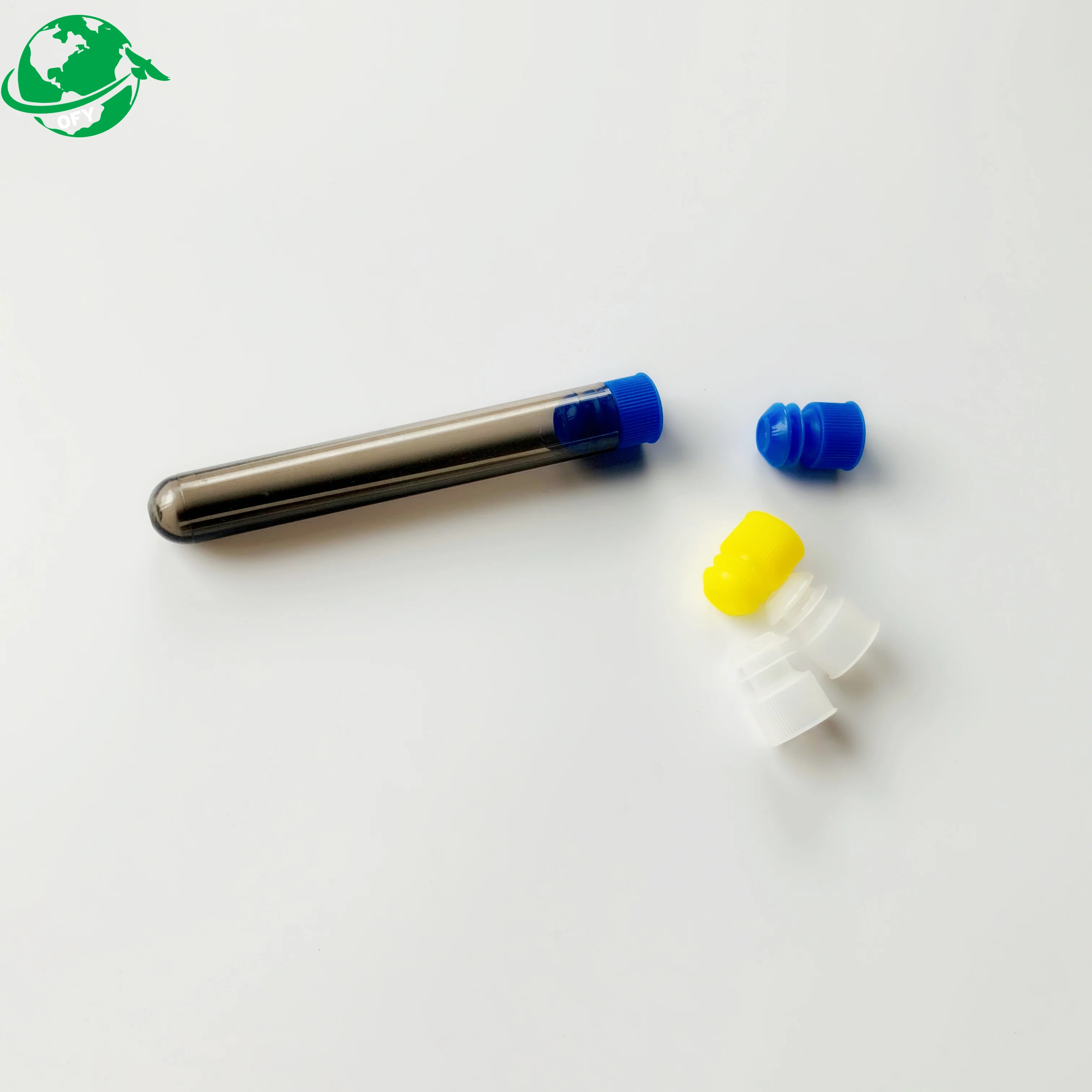 Vanilla beans packaging seed container glass plastic test tubes with cork for culture plant packaging