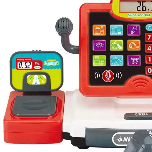 Best Boy And Girl Multifunctional Children Pretend Supermarket Counter mini Cash Register Game Toy
