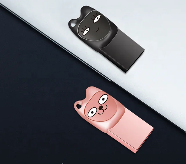 Promotional Gift waterproof cartoon mini cute Usb 2.0 3.0 Personalized Design all capacity with keychain USB Flash Drive