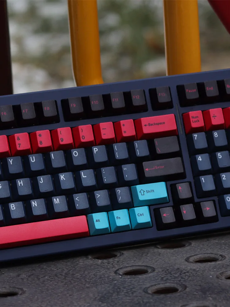 Neon Nights Keycaps PBT Cherry Profile Five Side Dye Sublimation 161 Keys For MX Switch 68/104/108 Mechanical Keyboard