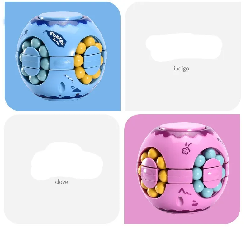 Hot sale Puzzle Ball Creative Rotating Magic Bean Hand Spinner Stress Relief Fidget Toys for Kids