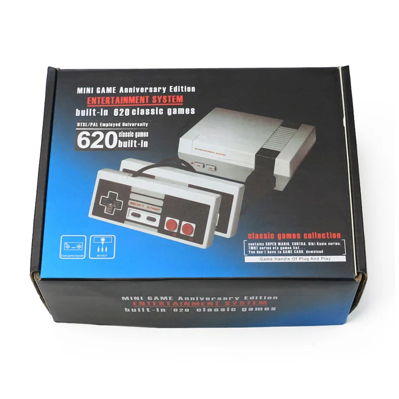 Dropshipping Mini Console Built-in 620 Classic Games Retro 8 bit Tv Handheld Game Player Family Video Game Console