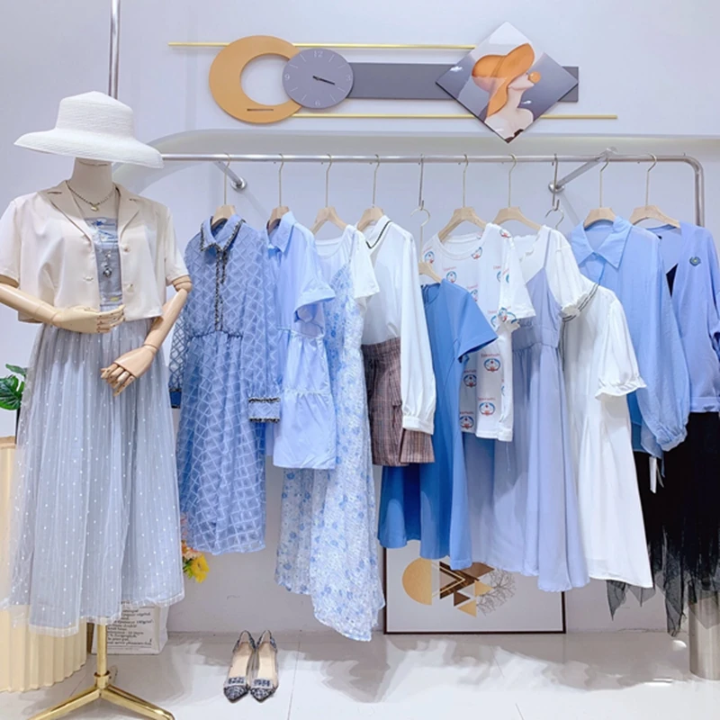 New Summer Trending Low Price Bulk Clothes Woman Cheap Apparel Stock Wholesale Casual Dress