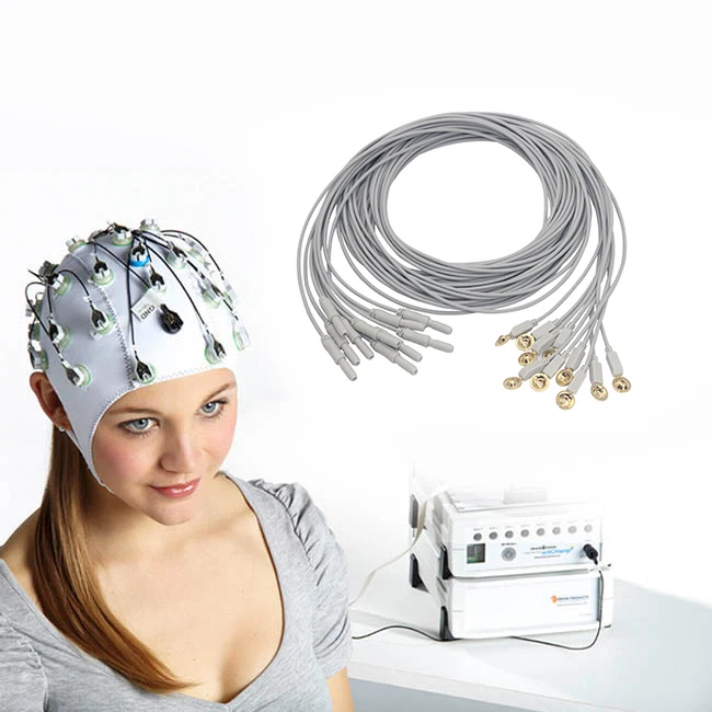 Medical China Silver EEG Cup Electrodes Cable