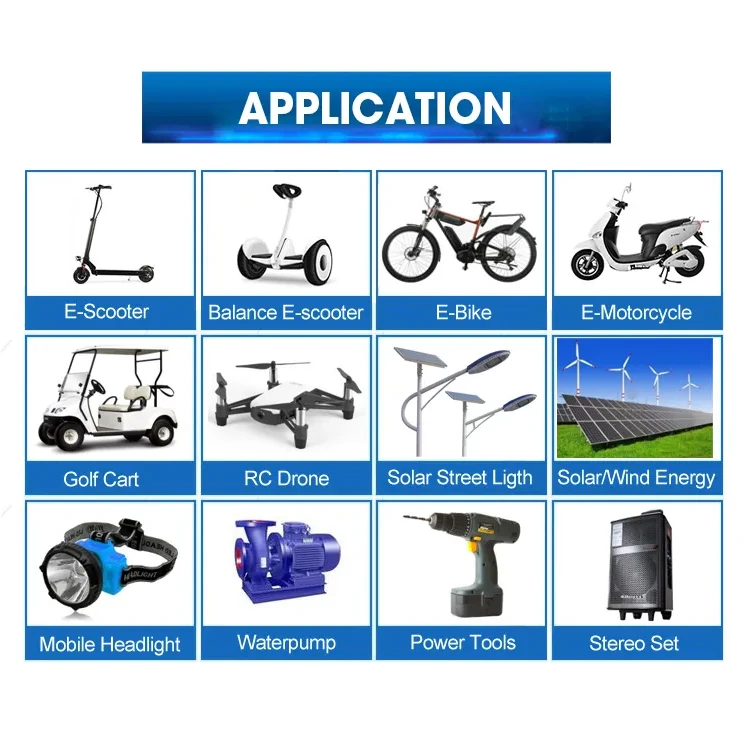 Rechargeable lithium lipo battery pack electric bike lithium battery 48V 60V 96V customized battery power station