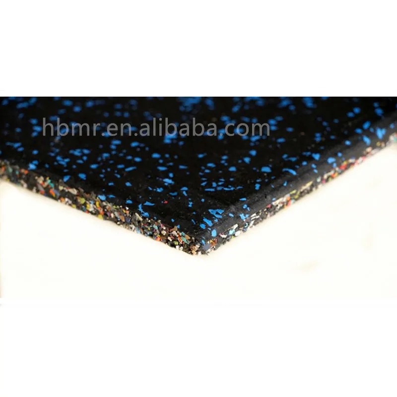 China manufacture rubber mat 20mm gym flooring power lifting sports rubber tiles
