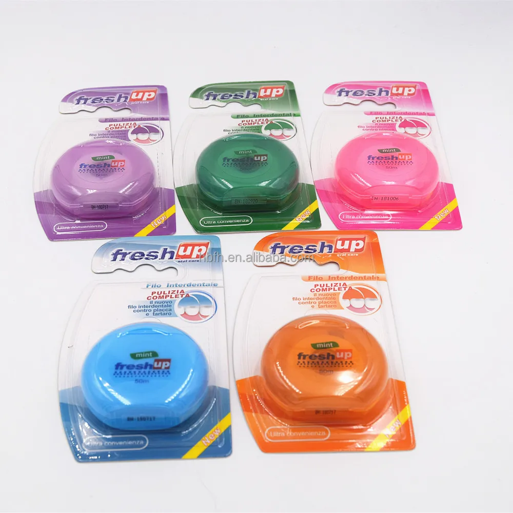 Expert Advanced Waxed Dental Floss 50m Cool Mint Flavour Dental Tape Deep Clean and Plaque Removing Dental Flossers