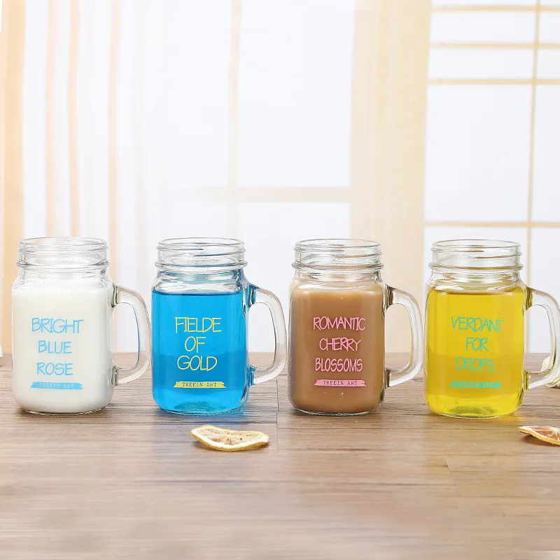 Transparent Bubble Tea Cup Juice Glass Milk Mocha Cups Breakfast Mug Simple Stripe Glass Coffee Cup With Lid and Straw