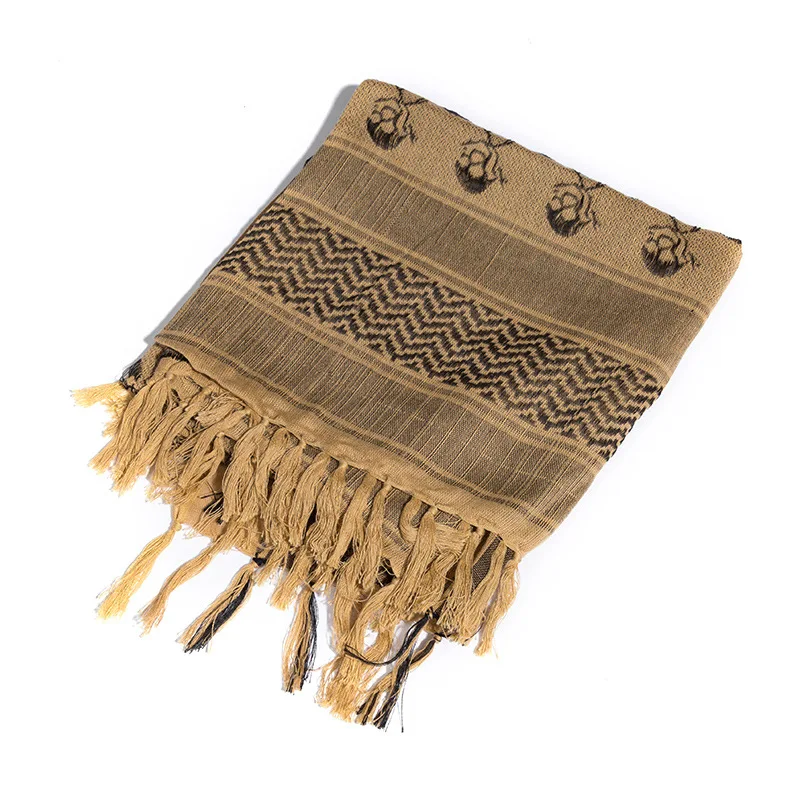 Outdoor Windproof Shemagh Scarf Turban Scarf Warm Cold-proof Tactical Arab Square Scarf