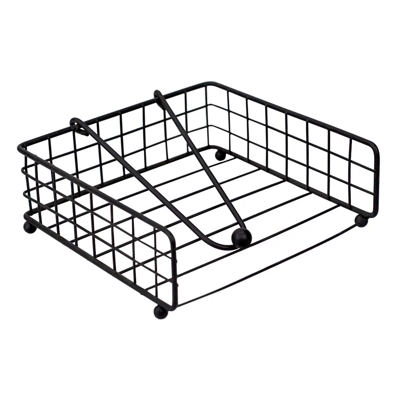 Restaurant Cafe Metal Napkin Holder Chrome Wire Paper Collection Napkin Holder