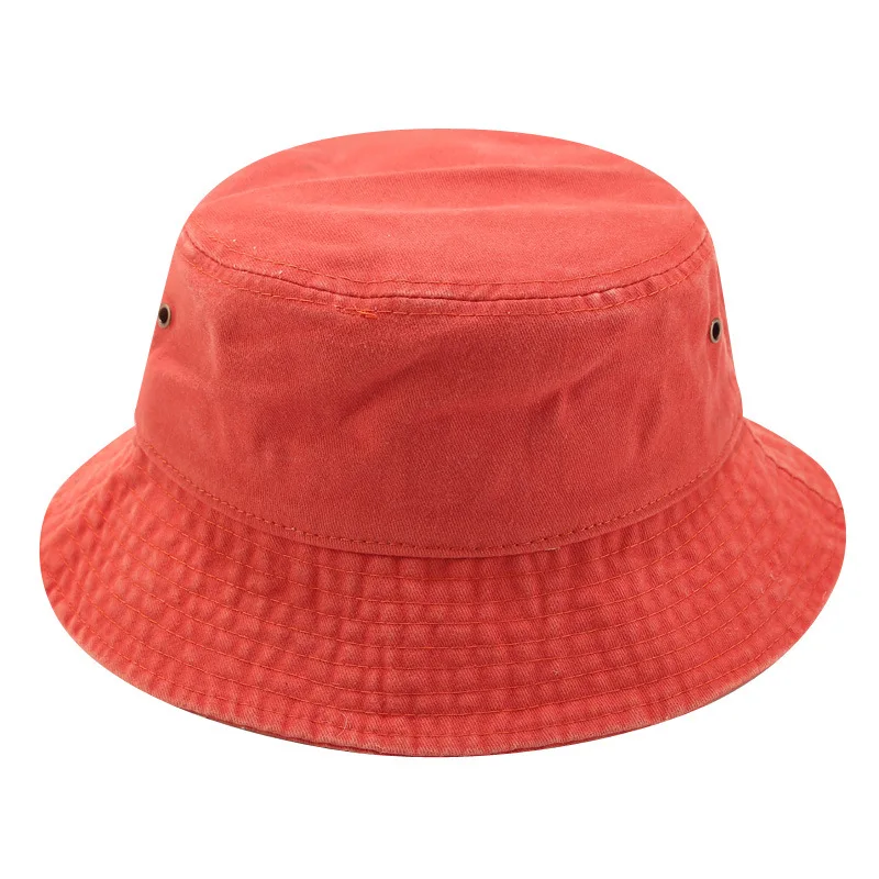 Unisex Fisherman Hat Washed Denim Bucket Hats Bob Caps Hip Hop Panama Hats Foldable