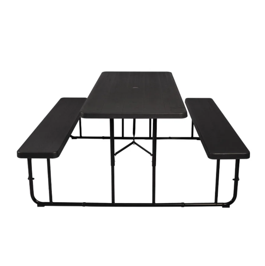 Cheap high quality simple picnic table bench 2-in-1 outdoor folding