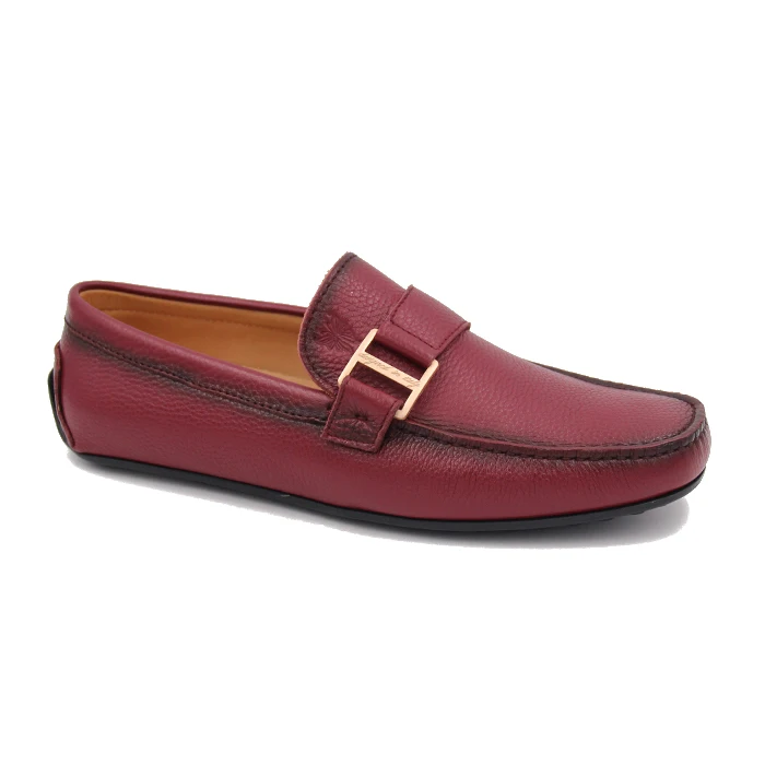 G.GIOVANINI factory Custom Logo Luxury Branded Soft wear Slip On Men genuine cow leather Casual Shoes