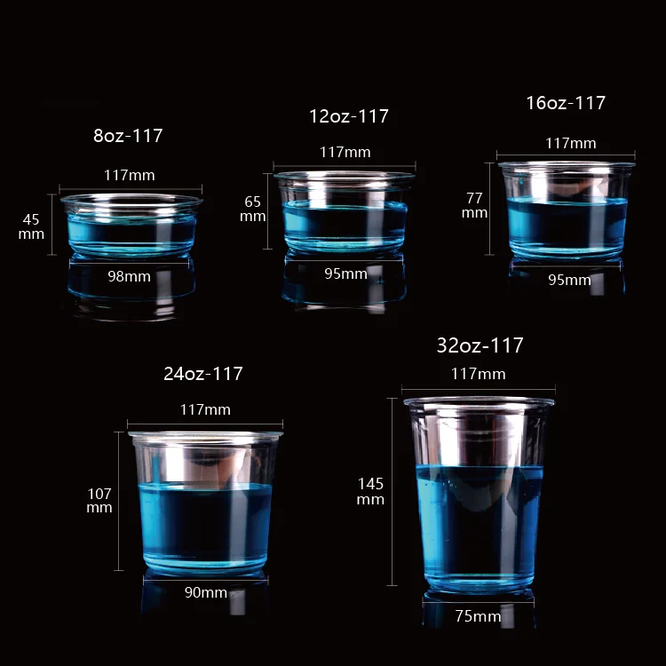 Best Quality Disposable Bowl 24oz Plastic Cup bowl container Custom Logo 24 oz Plastic Salad Bowl