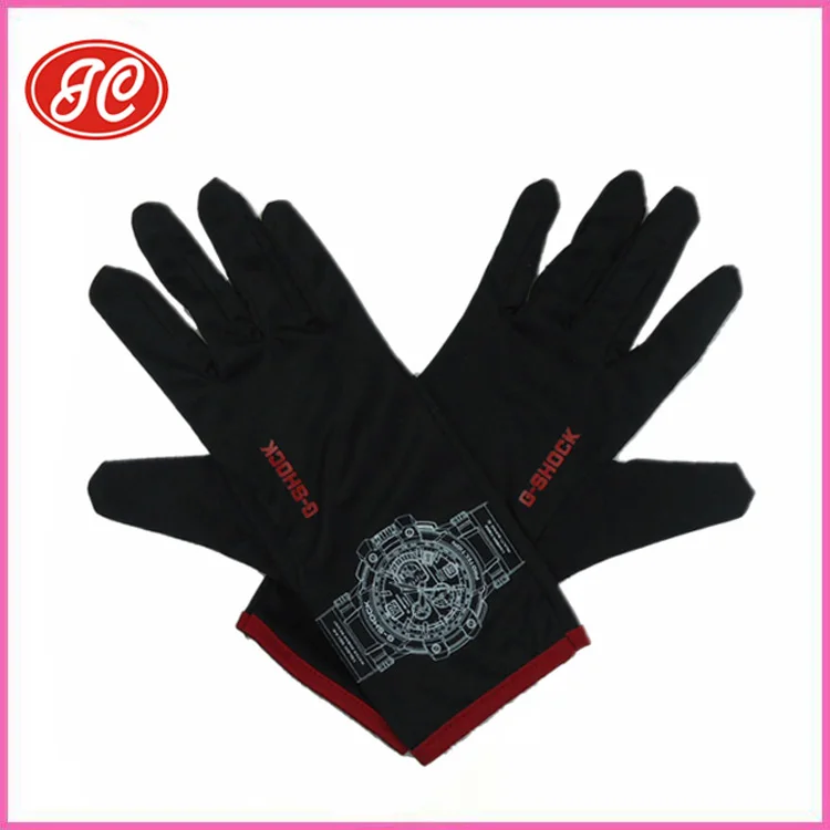 Custom Design 80% Polyester 20% Polyamide Magic Billiard Glove For Luxury Goods
