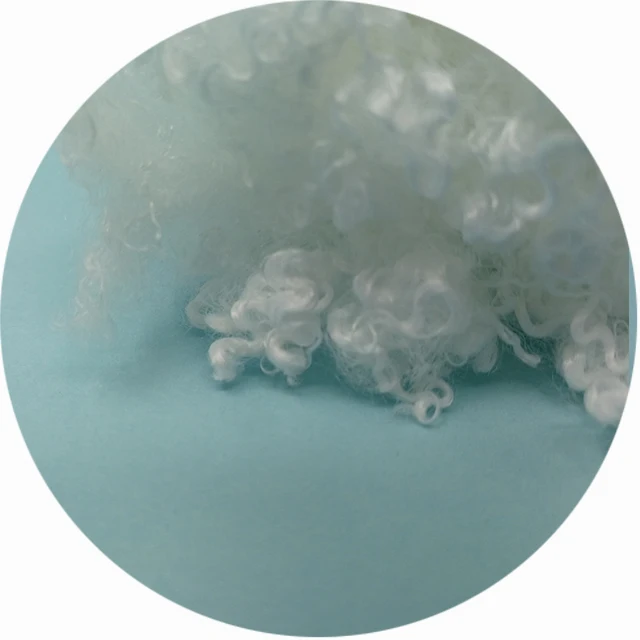 3D*32mm Virgin raw white down like Soloft fiber