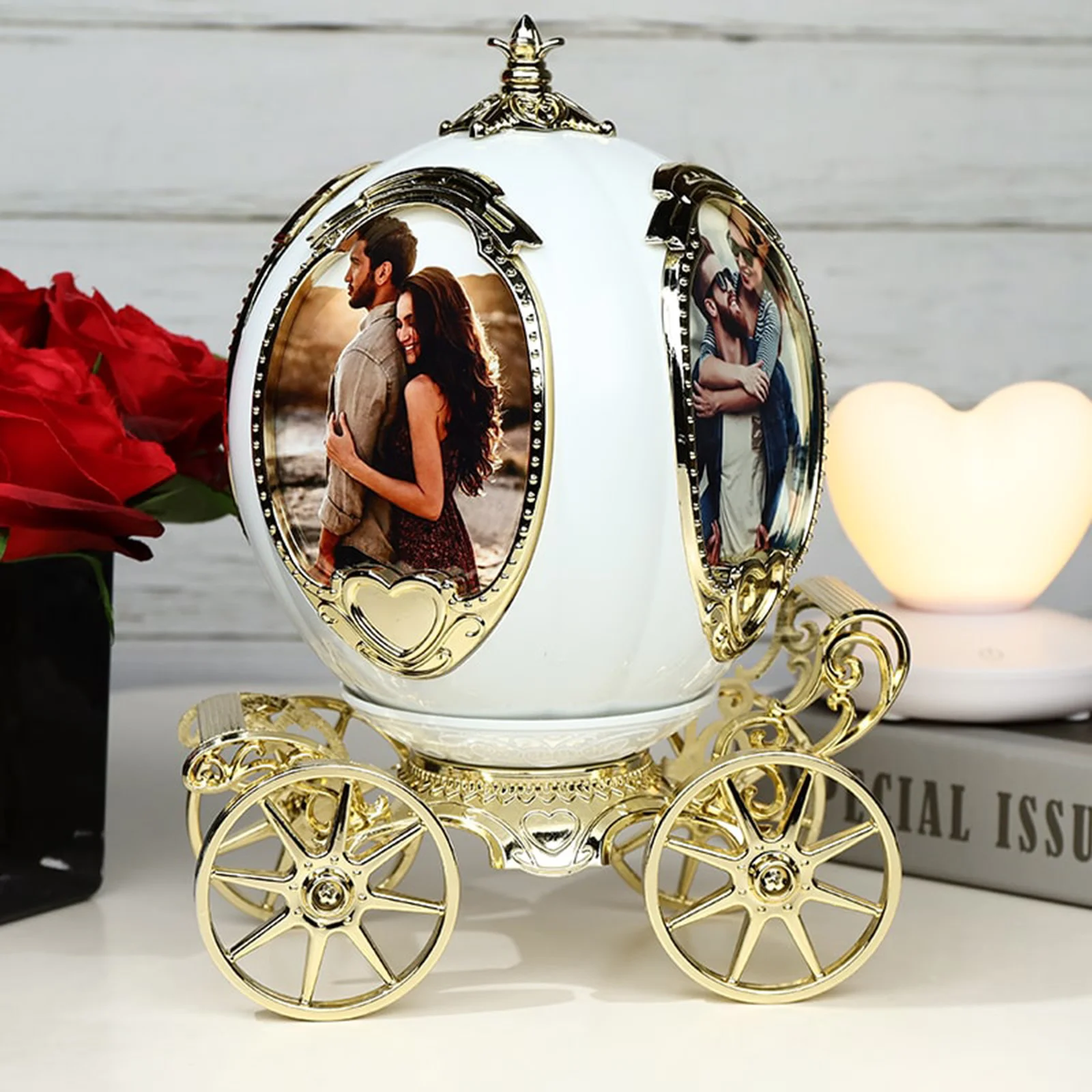 Frame Personalized Pumpkin Car Photo Frame Mini Music Box