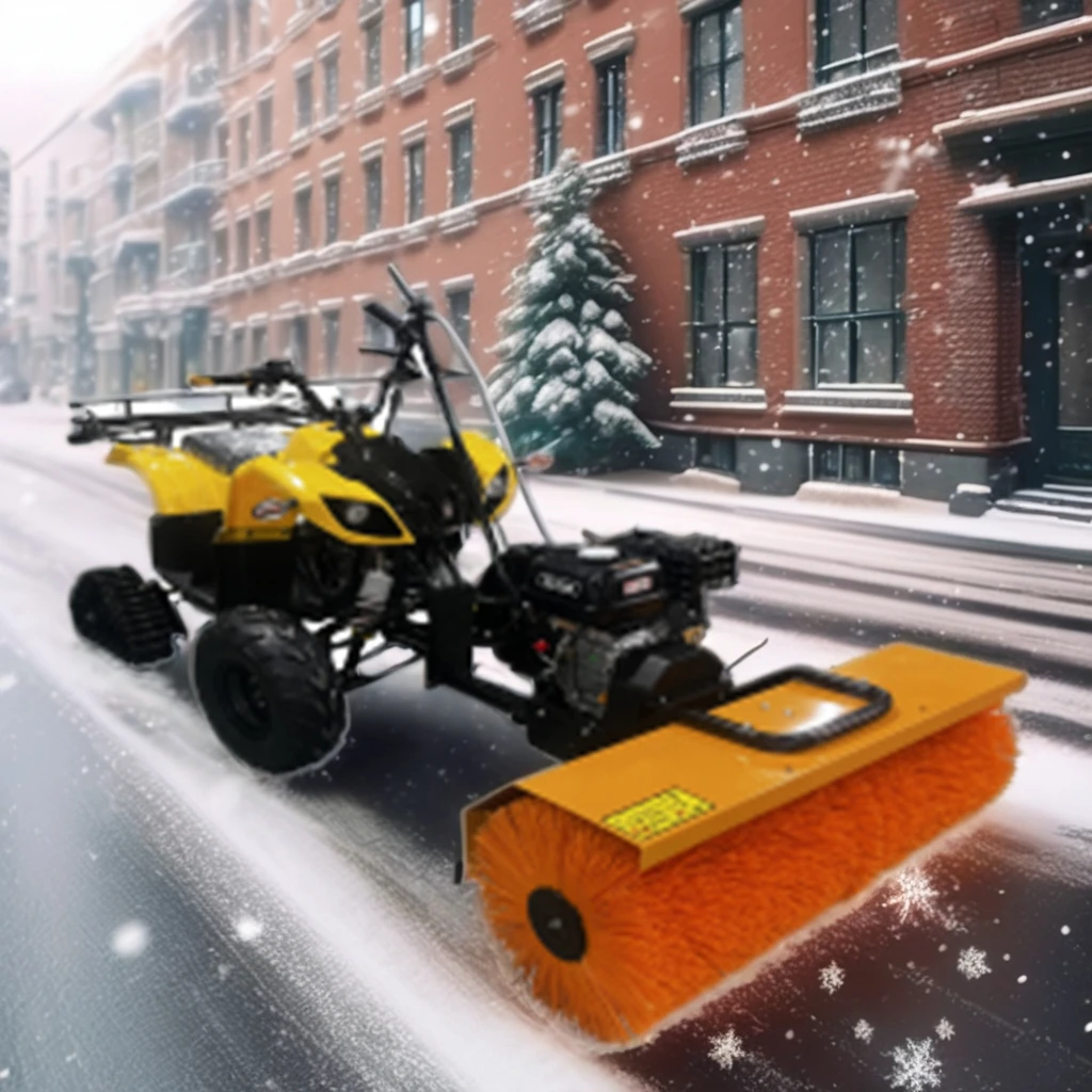 Hand push Surface cleaning snowplow snowblower sweeper high efficiency snow machine