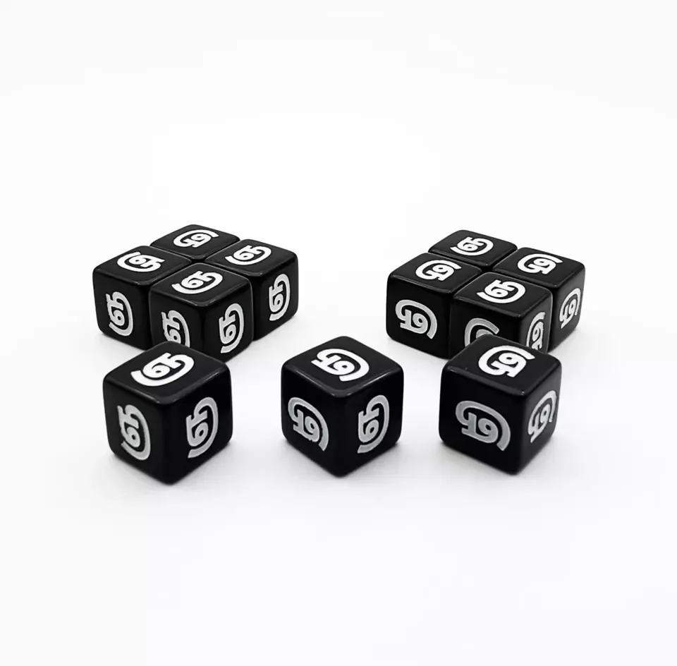 Wholesale D6 16mm Acrylic Dice Custom Engrave Game Dice Make in China