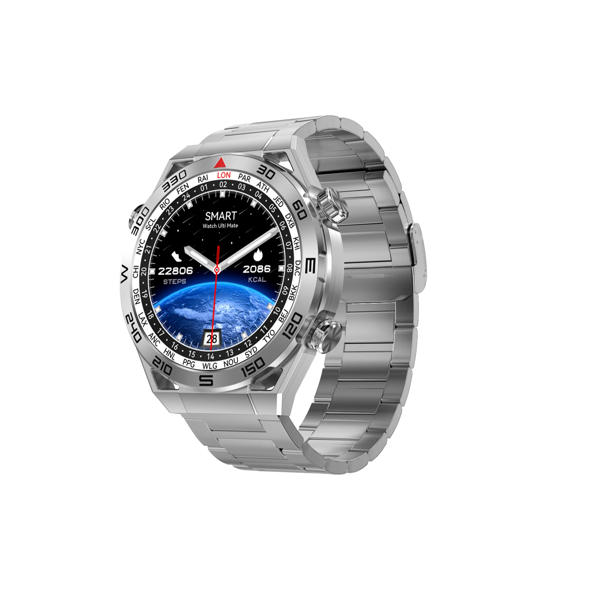 DT NO.1 DT Ultra mate smartwatch 1.5inch 454*454 for Business men 3 buttons Compass GPS NFC DT Ultra mate round smart  watch