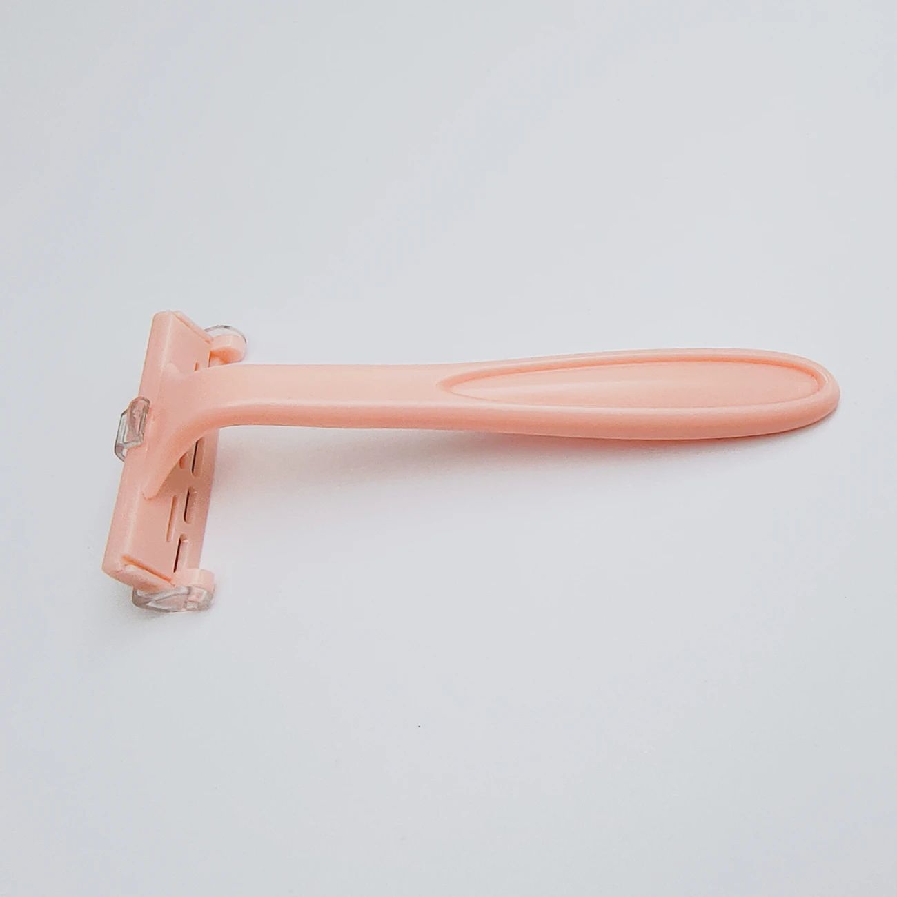 Replaceable Lady hair removal shaving knife single use pink and orange razor for woman  1 pieces