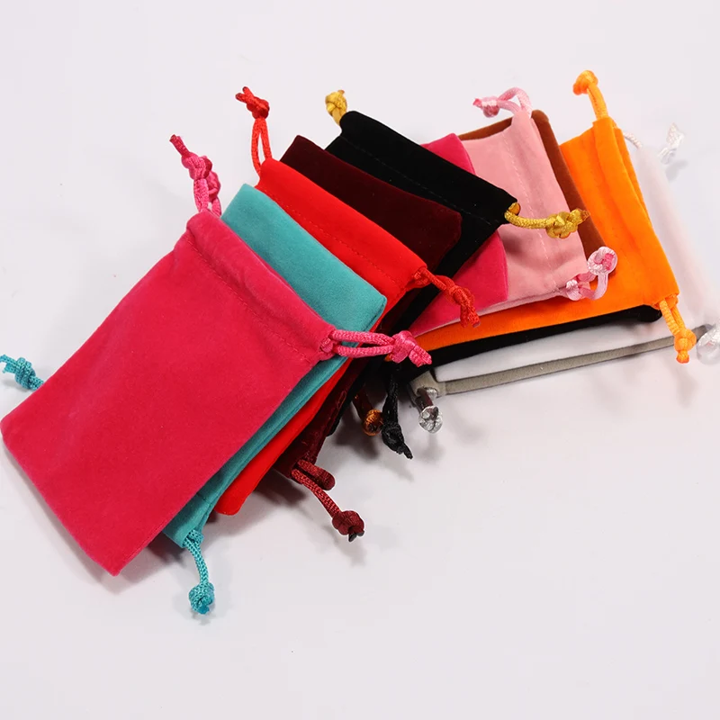 Gift Pouch Packaging Manicure Tools New Pattern Custom Velvet Jewelry Bag Custom Pouches Jewelry