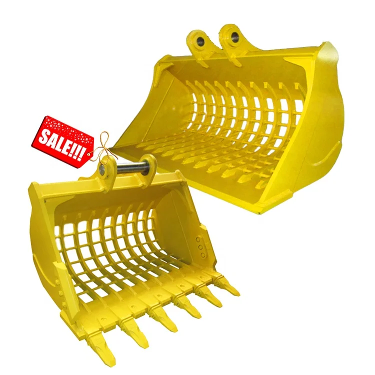 Heavy Duty Excavator Bucket Parts Rock Skeleton Screening Bucket for Excavator PC200 Cat Sany Volvo Komatsu zoomlion