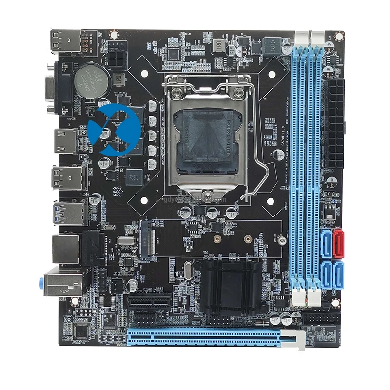 Hot Sale Wholesale Cheap B75 Motherboard Single LAN Mini-ATX DDR3 Desktop Computer Motherboard B75 For Gaming Case