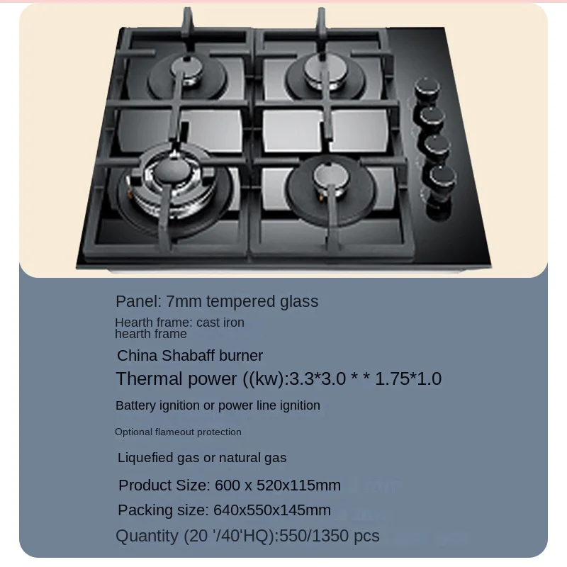 China Best Seller High Quality 4 Burner Electric Induction Cooker Stove Stainless Steel Surface Glass Multiple Induction Hob