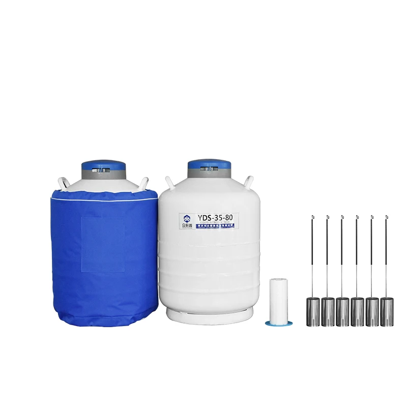 35 Liter 80mm Neck Caliber Mouth Liquid Nitrogen Container Tank Freezing Frozen Dewar Tank