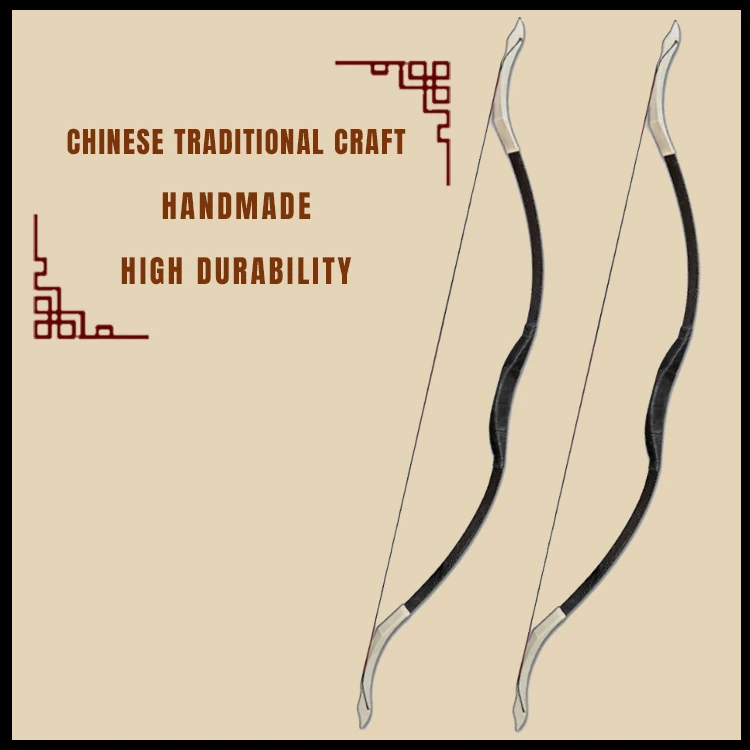 Hi Top 40Lbs 50Lbs Left-Handed-Archery Wooden Bow Archery Traditional Long Horse Bow 30 Lbs Horse Bow And Arrow For Sale