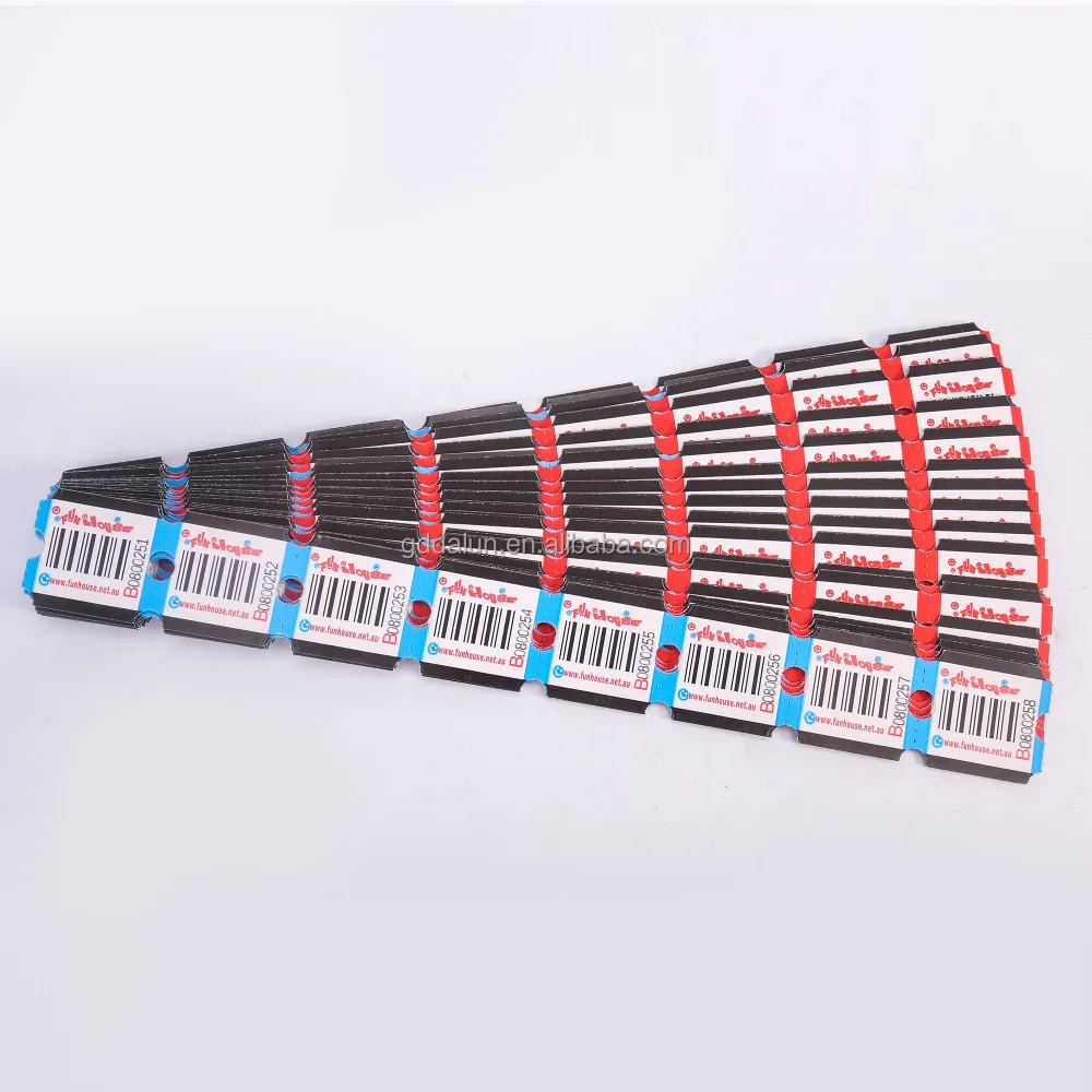 Customized Arcade Game Raffle Redemption Ticket Printing