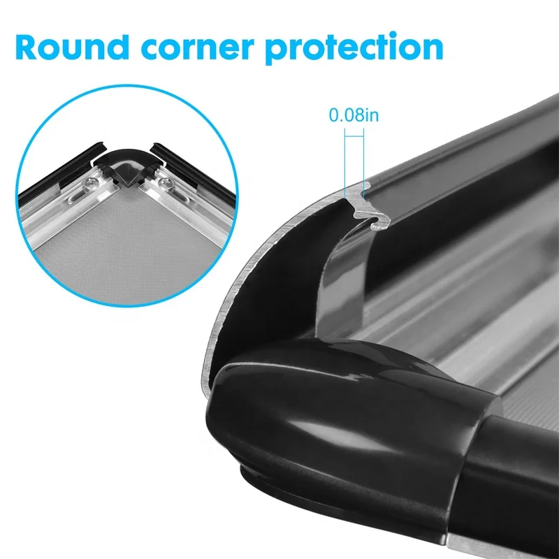 Sign Holder 11x17 Inch, Adjustable Floor Sign Stand with Heavy Duty Base, Aluminum Poster Frame