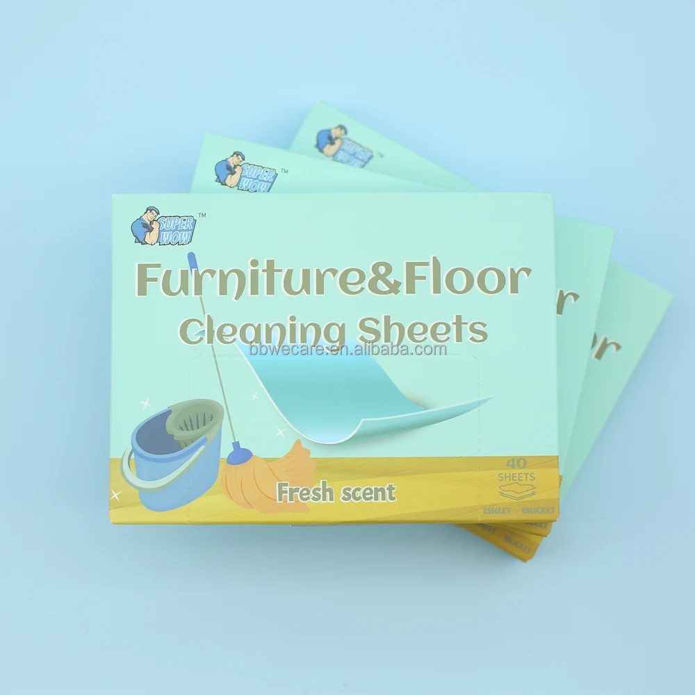 Household Floor Cleaning Sheets for Mopping Water Soluble Scented Floor Cleaner Concentrate Sheets