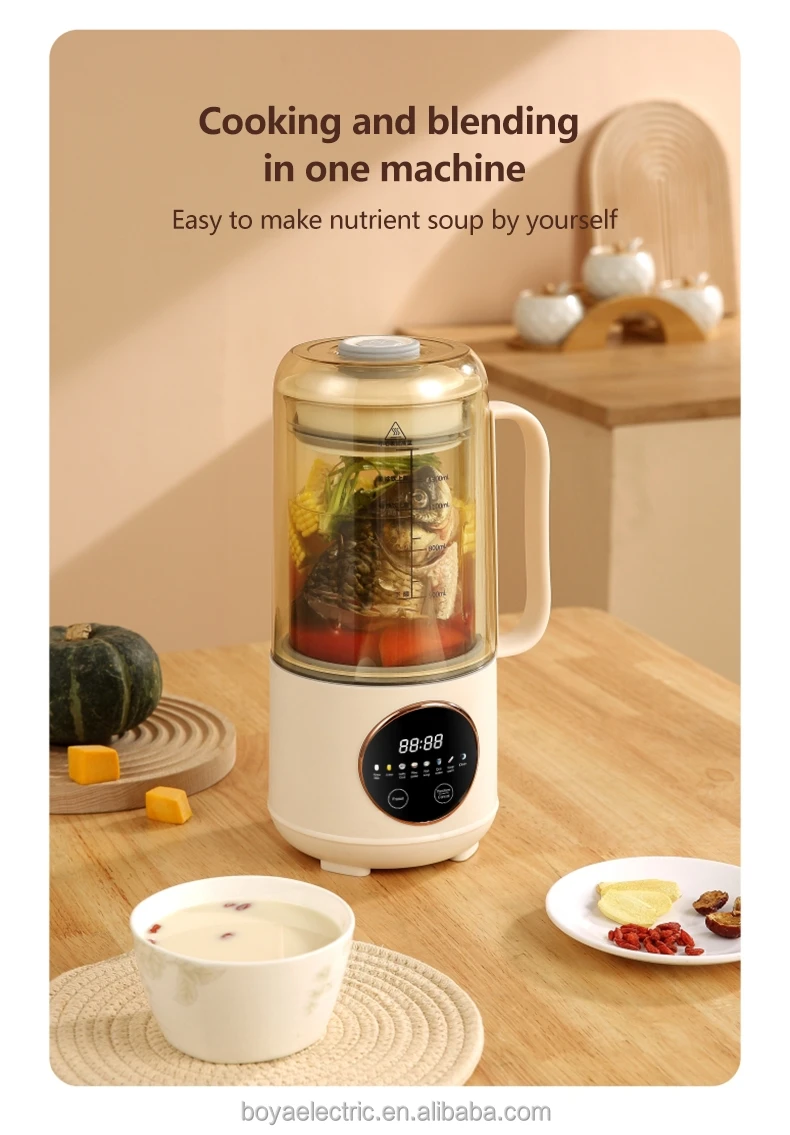 Automatic nut milk maker with heating function Soybean milk machine high quality Multi-functional machine to make nut milk