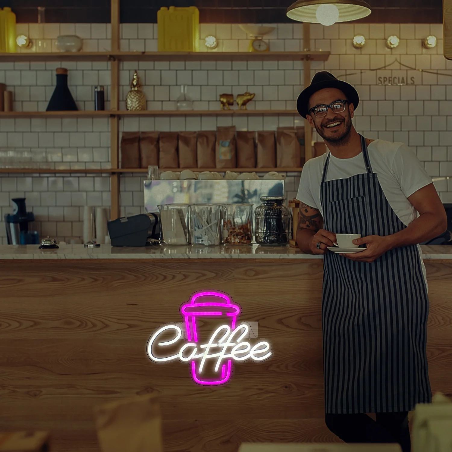 Hot Sale WanXing Restaurant Coffee Shop LED Acrylic Neon Sign Fashion Custom Xmas Wedding Holiday Party Neon Light Decoration