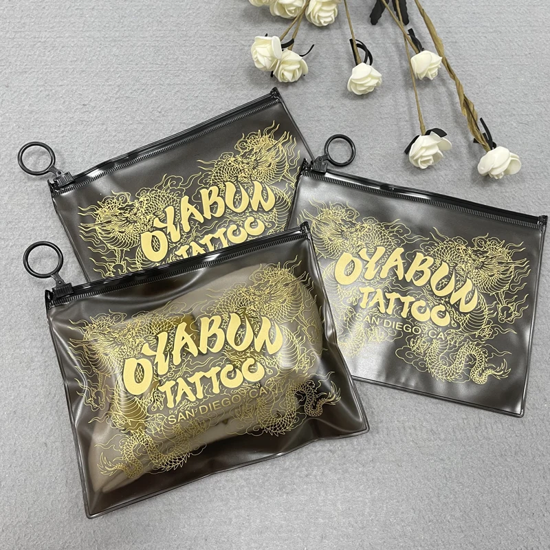 Zipper Bag Packaging Bags for Fashion Boutique Accessories Small Plastic Luxury , Clear PVC Custom Frosted Black Pouch Promotion