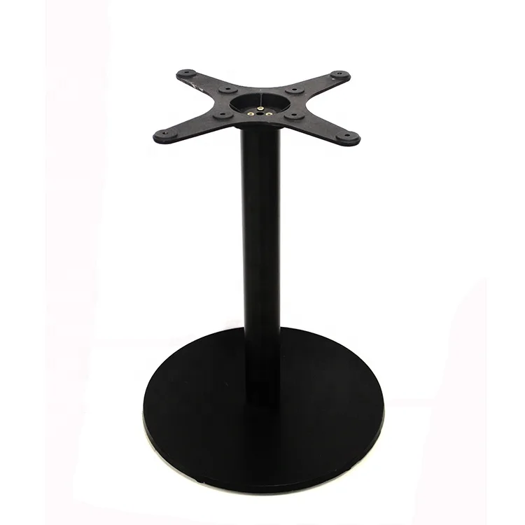 Custom Outdoor Indoor Leisure Bar Cafe Dining Table Base Restaurant Furniture Wholesale Vintage Black Cast Iron Metal Table Legs