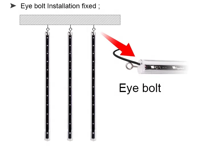 Disco club party light RGB/RGBW 3D led meteor tube 360 pixel lighting for event ceiling decoration