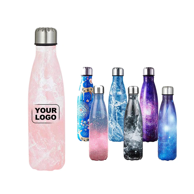 New 350ml 450ml 750ml Coke Stainless Steel Vacuum Flasks Cola Shape Water Bottle