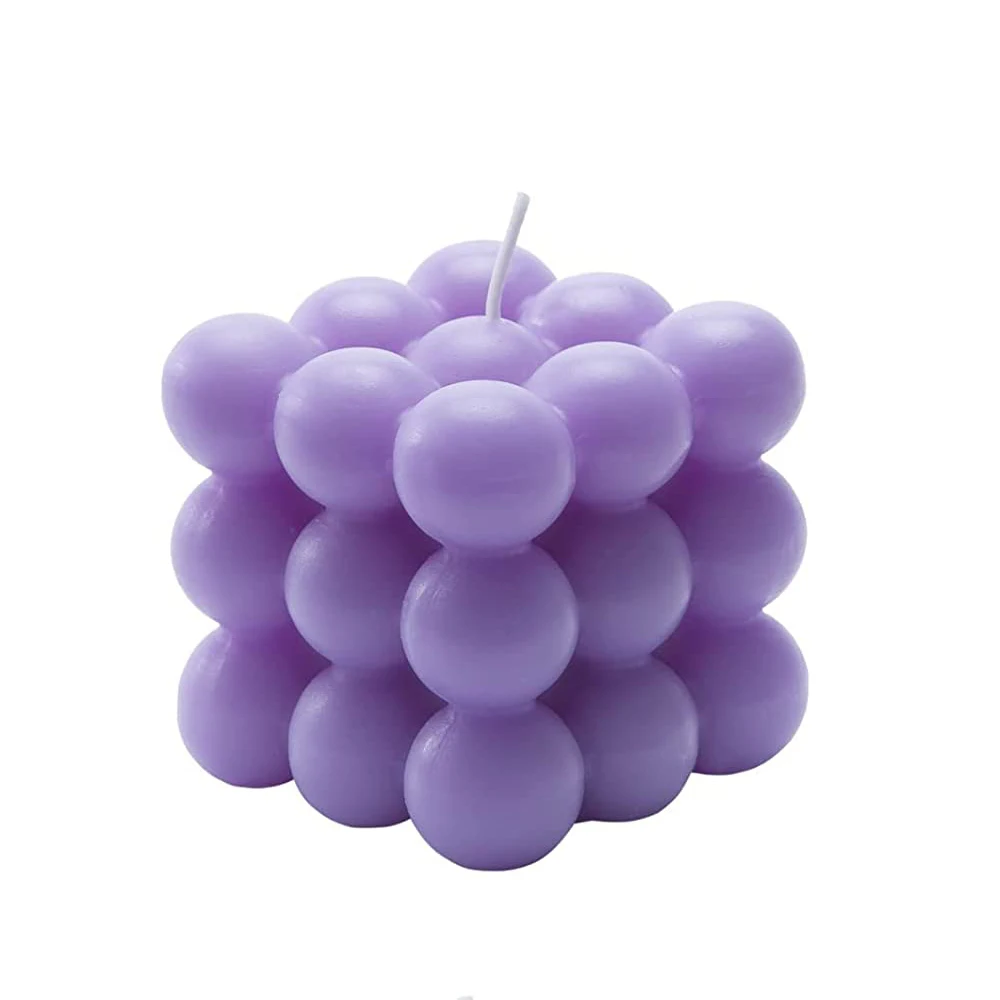 Hot Selling Bubble Candle Scented Soy Wax Cube Candle For Decorative