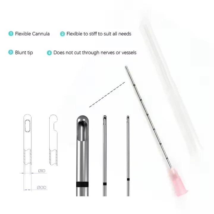 Blunt Micro Cannula 18 g 100 mm Needle 22g 26g 50mm for Dermal