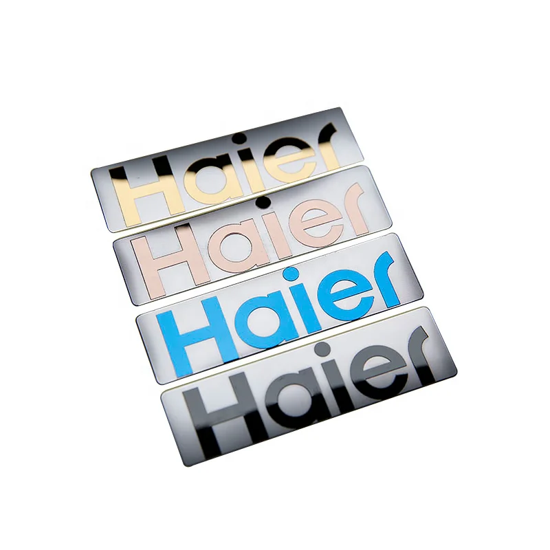 electroform metal logo Stickers nickel logo sticker