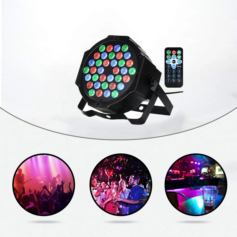 36 Eyes LED Laser Effect Moving Beam Lights RGB DJ LED Stage Light Disco Ball Projector Stage Lighting System